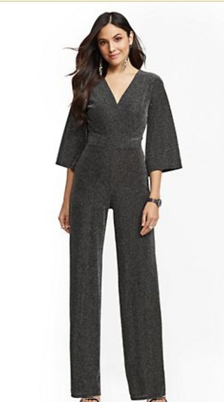 New York & Company Pants - NWT New York & Company Bell-Sleeve Wrap Jumpsuit